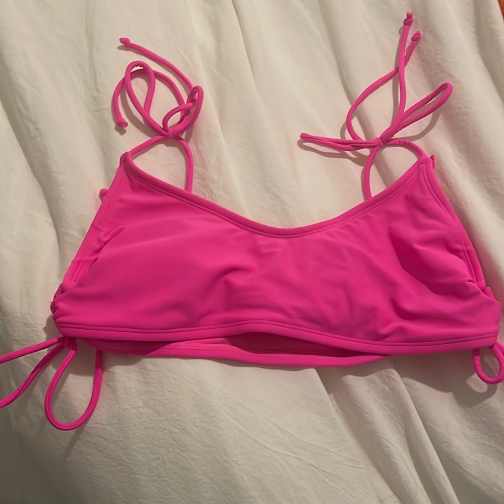 pink bikini top